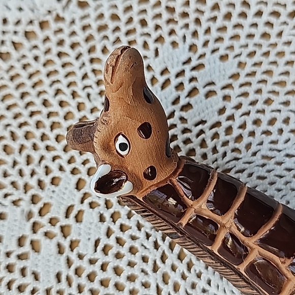 Casals Peru Terracotta Pottery Long Neck Giraffe Figurine Vintage 6" tall - Picture 2 of 10